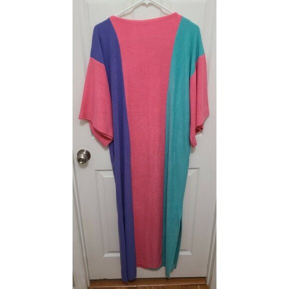 VTG 70's Bardinella Designs Women's S/S Maxi Terrycloth Cover Up Dress Size S - Picture 5 of 6
